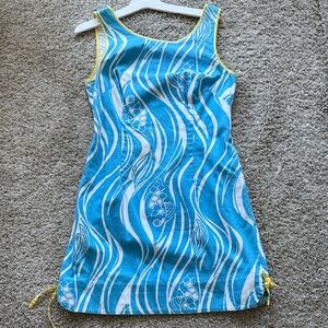 Lilly Pulitzer Blue and White Mini Dress